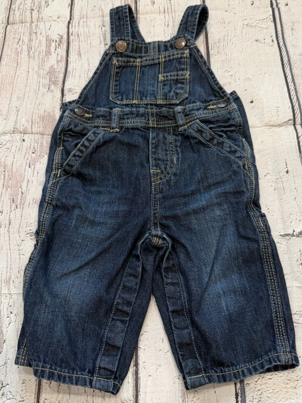 Baby Gap baby boy jean overalls 6-12 months old